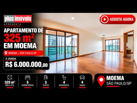 Vídeo do imóvel — Apartamento à venda com 325m², 5 quartos e 4 vagas