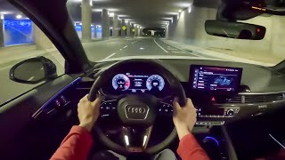[Winding Road] 2024 Audi S4 - POV Night Drive (Binaural Audio)