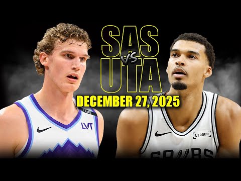 San Antonio Spurs vs Utah Jazz Full Game Highlights – December 27, 2025 | NBA Season