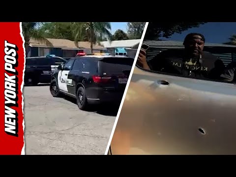 Vehicle Hit With Gunfire During California Immigration Operation