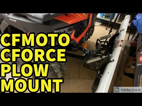 Installing Snow Plow Kolpin Switchblade on CFMOTO CForce ATV