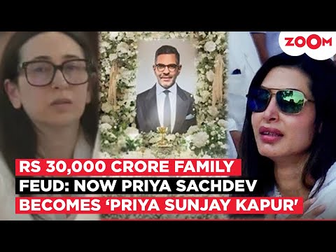 Sunjay Kapur's Wife Priya Sachdev CHANGES name on social media amid Rs 30,000 Cr estate DISPUTE!