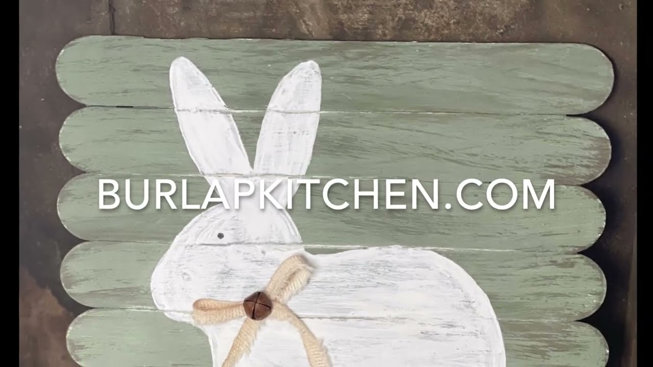 DIY rustic bunny - Dollar Tree craft ideas