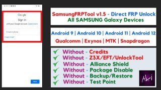 FREE - All SAMSUNG FRP Unlock 2022 [Android 9/10/11/12] - No Z3X/EFT/UnlockTool - Tool Link Inside