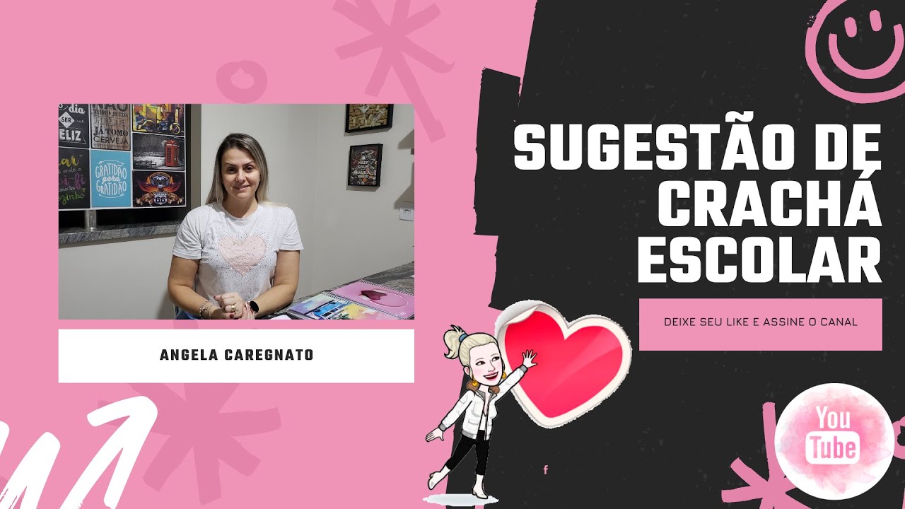 SUGESTÃO DE CRACHÁ FÁCIL DE FAZER! EDUCAÇÃO INFANTIL / ENSINO FUNDAMENTAL