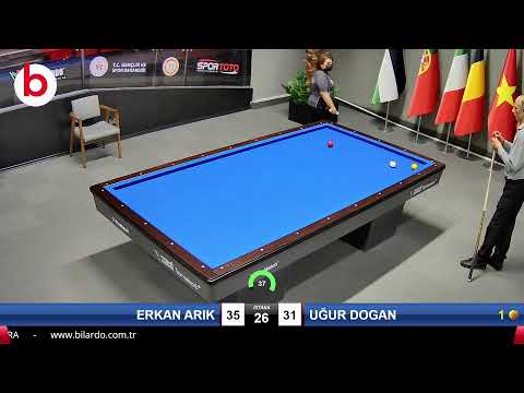 ERKAN ARIK & UĞUR DOGAN Bilardo Maçı - 2022 ERKEKLER 1.ETAP-9.TUR