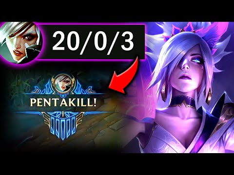 THE MOST CRAZY RIVEN PENTA KILL I HAVE EVER GOT (ENEMY FLIES ACROSS THE MAP)