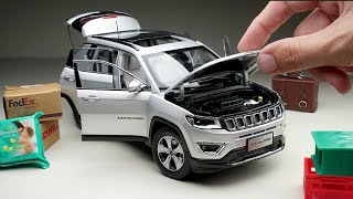 Unboxing of Miniature Jeep Compass 1:18 Scale Diecast Model Car