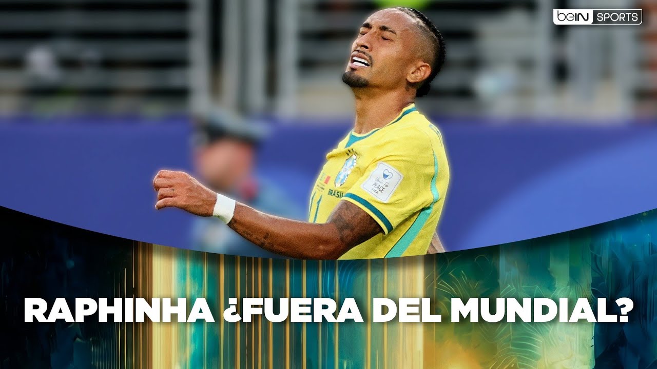 Raphinha se lesiona… ¿fuera del Mundial? 😱⚽