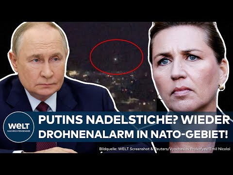 DÄNEMARK: Erneuter Drohnenalarm! Putins Nadelstiche? Frederiksen zeigt mit Finger Richtung Moskau