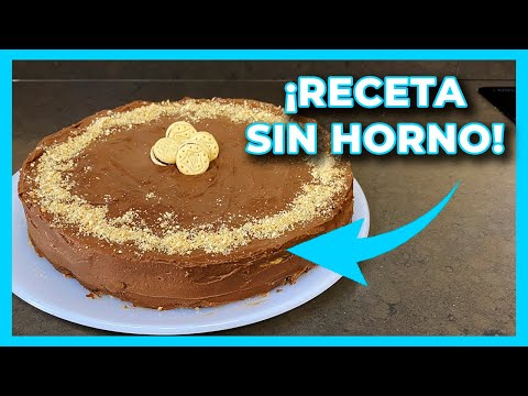 🎂TARTA de CHOCOLATE y GALLETAS🎂 ¡ES IRRESISTIBLE!😲RECETA SIN HORNO😲