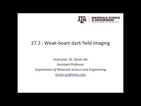 27.2: Weak-beam dark-field (WBDF) imaging