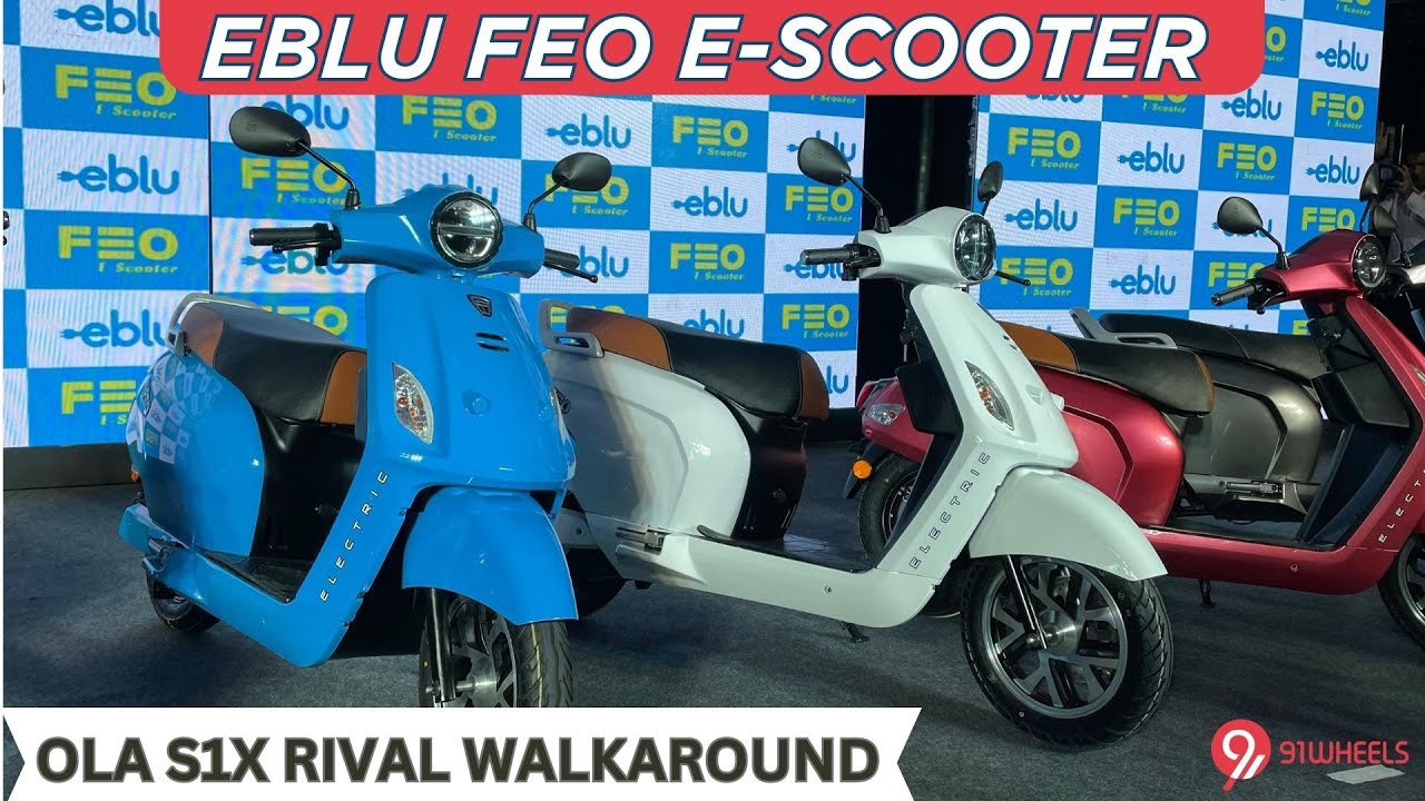 Eblu FEO E-Scooter Walkaround || Ola S1X Rival