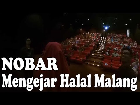Nobar film mengejar halal di bioskop mandala 21 malang