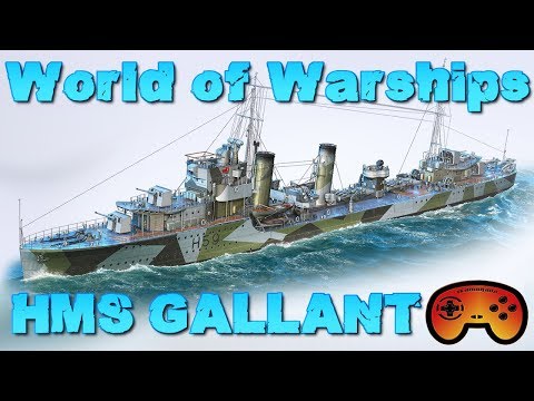HMS GALLANT Preview/Gameplay - World of Warships - Gameplay - Deutsch/German - HMS GALLANT