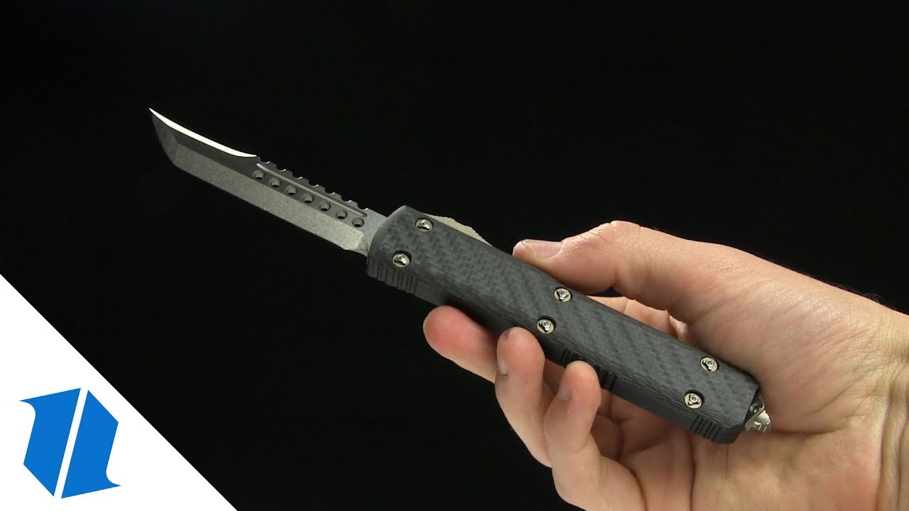 Marfione Custom Ultratech Hellhound Tanto BH OTF Auto Knife (3.4" Apocalyptic)