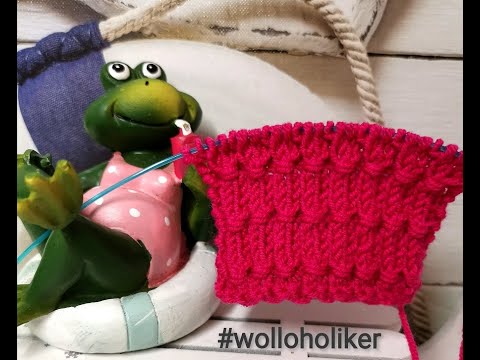 Umwickelte Rippen Strickmuster 1