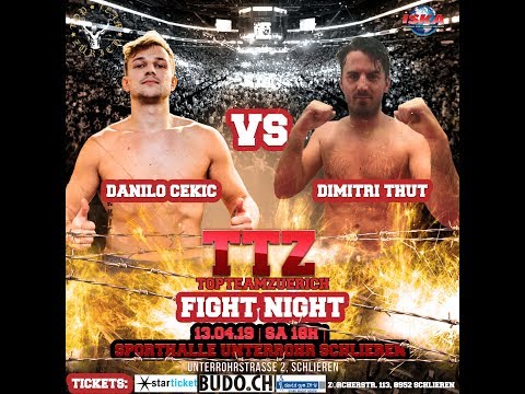 Top Team Zürich Fight Night - Danilo Cekic Dimitri Thut