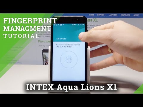 How to Add Fingerprint in INTEX Aqua Lions X1 - Fingerprint ID Features