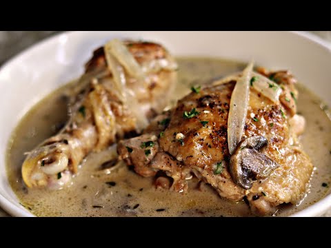 French Stewed Chicken Recipe | Chicken Fricassee