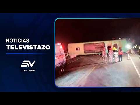 Siniestro de tránsito de un bus deja un fallecido y nueve heridos en Quero, Tungurahua | Televistazo