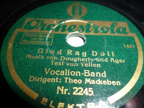 Vocalion Band Theo Mackeben, Glad Rag Doll, Foxtrot, Berlin, 1929