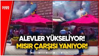 Fatih Mısır Çarşısı’nda Yangın Çıktı
