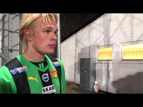 Linus Tornblad efter Qviding-GAIS 1-0 19/3-2013