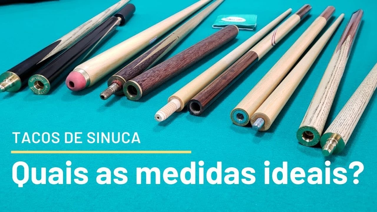 Tacos de sinuca: Madeiras, modelos, medidas e cuidados.