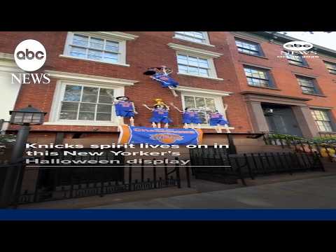 Knicks spirit lives on in this New Yorker's Halloween display