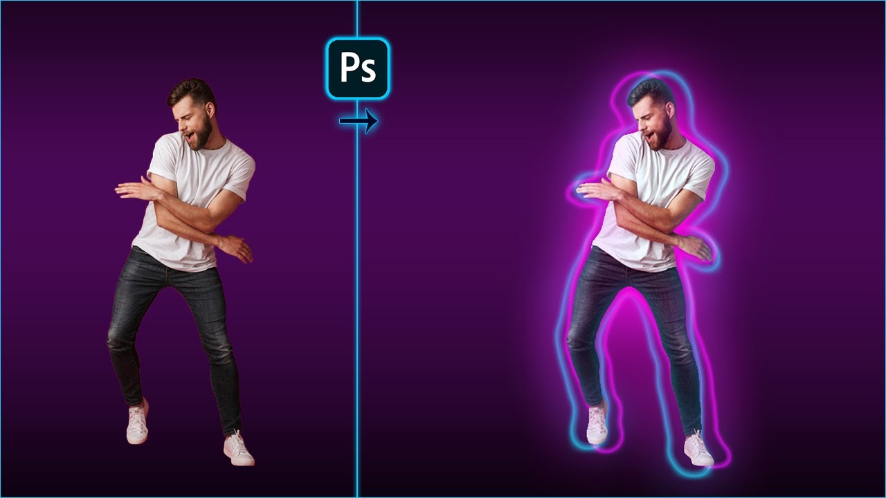 CREATE neon effect in photoshop