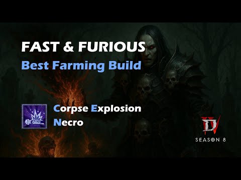Dash Corpse Explosion Necro (Best Farming Build) | Diablo 4 Season 8