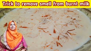 Trick To Remove Smell From Burnt Milk | Usage of Burnt Milk by Cooking With Nadira