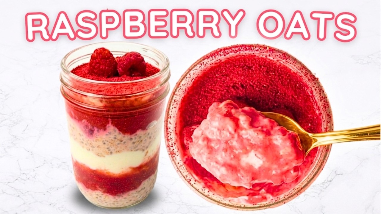 Raspberry White Chocolate Overnight Oats video