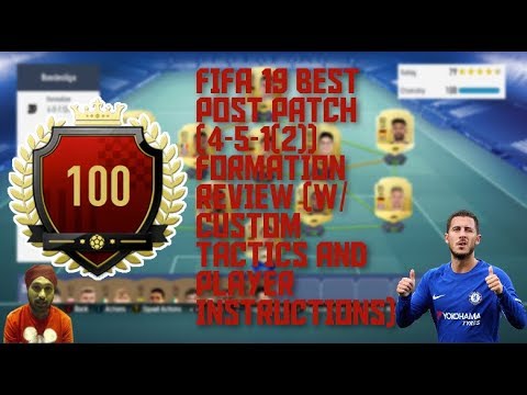 FIFA 19 BEST POST PATCH (4-5-1(2)) FORMATION REVIEW (W/CUSTOM TACTICS AND PLAYER INSTRUCTIONS)
