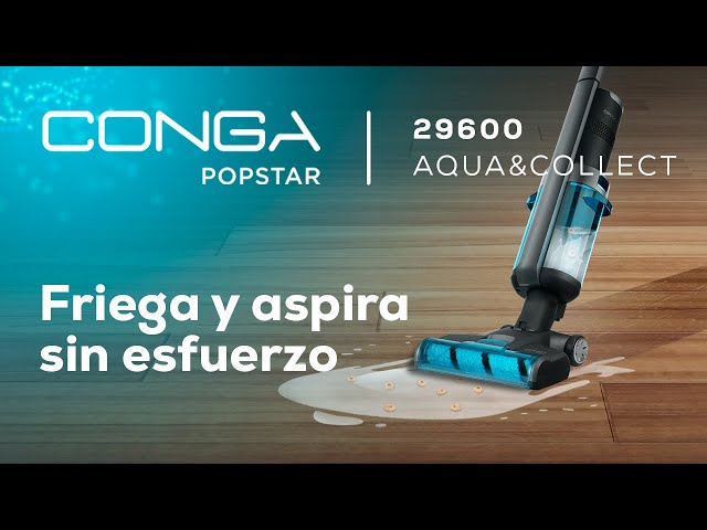 Cecotec Conga Popstar 29600 Aqua&Collect Fregona Eléctrica 265W video