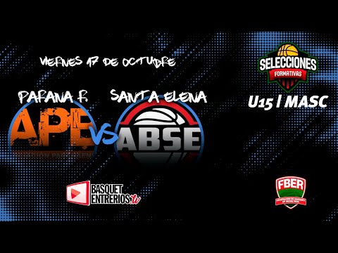 FBER – CAMPEONATO ENTRERRIANO U15 – PARANA ROJO Vs SANTA ELENA