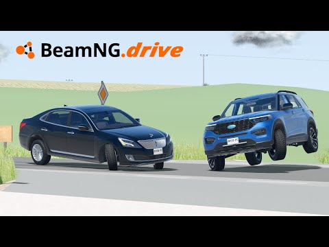 Realistic Car Crash #52 - BeamNG Drive #beamng