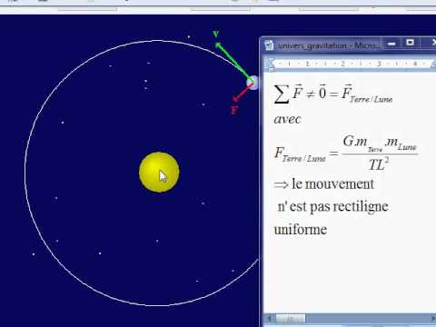 pourquoi la lune tourne autour de la terre