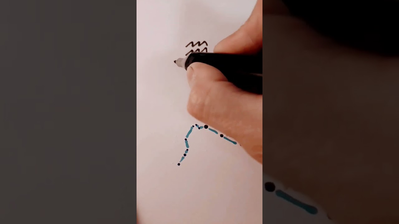 Aquarius ♒️ zodiac sign drawing
