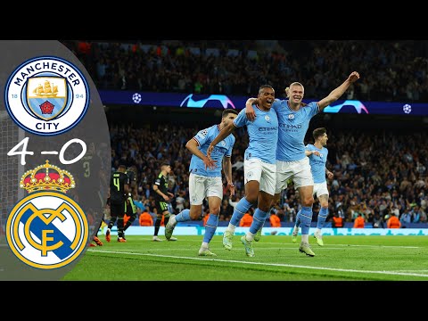 Manchester City 4-0 Real Madrid Semi Final UCL 2023 Extended Highlights |Arabic Commentary 🎤🔥|#ucl