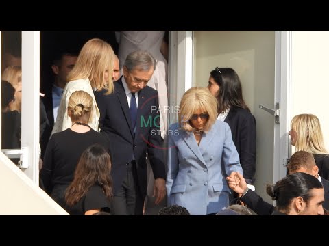 Bernard Arnault  & BRIGITTE MACRON @ PARIS FASHION WEEK 2025 SHOW DIOR