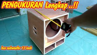 Download lagu PENGUKURAN BOX SPEAKER SUBWOOFER 12 INCH mp3