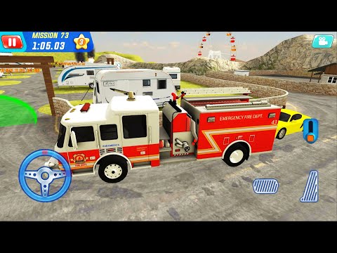 Firetruck, Ambulance & Police Truck Driving - Coast Guard: Beach Rescue Team #6 - Android Gameplay
