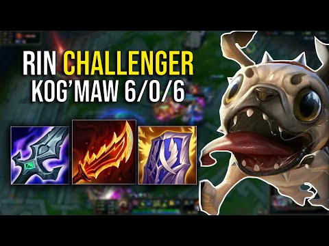 EUW Challenger Kog'Maw 6/0/6 vs Aphelios, Brokenblade, Vetheo [Full game]
