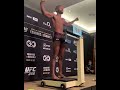 Leon Edwards flexes on the scale as he weighs in at 170 lbs ahead of #UFC286 ? #shorts