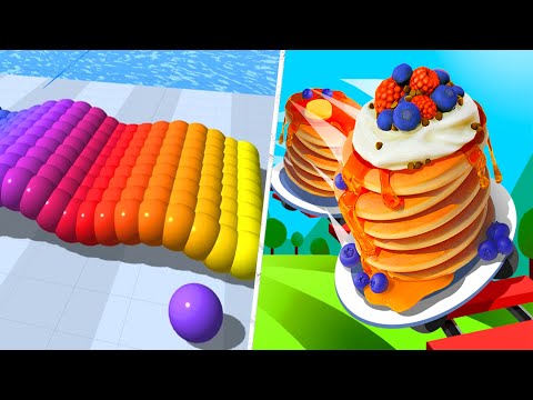 Satisfying Mobile Games 2023 - Canvas Run, Pancake Run, Sandwich Runner, Juice Run, Going Balls...