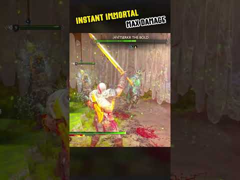 Instant Immortal MAX Damage Build vs Hvitserkr NG+ GMGOW | Zeus & Vidar OP #maxbuild #bestbuild