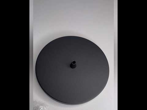 Розетка потолочная черная D180