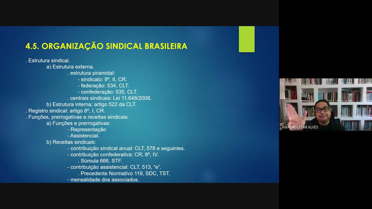 Organização Sindical brasileira.